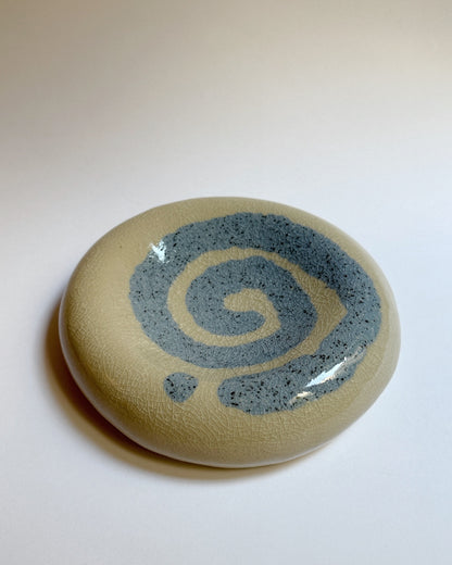 Craquelé Blue Bubble Spiral