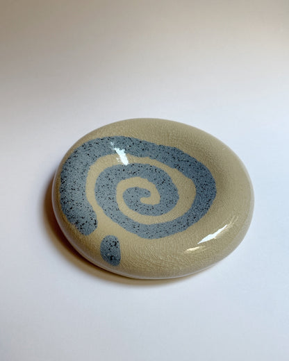 Craquelé Blue Bubble Spiral