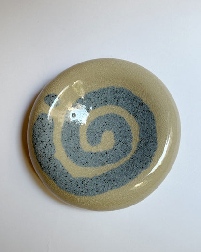 Craquelé Blue Bubble Spiral