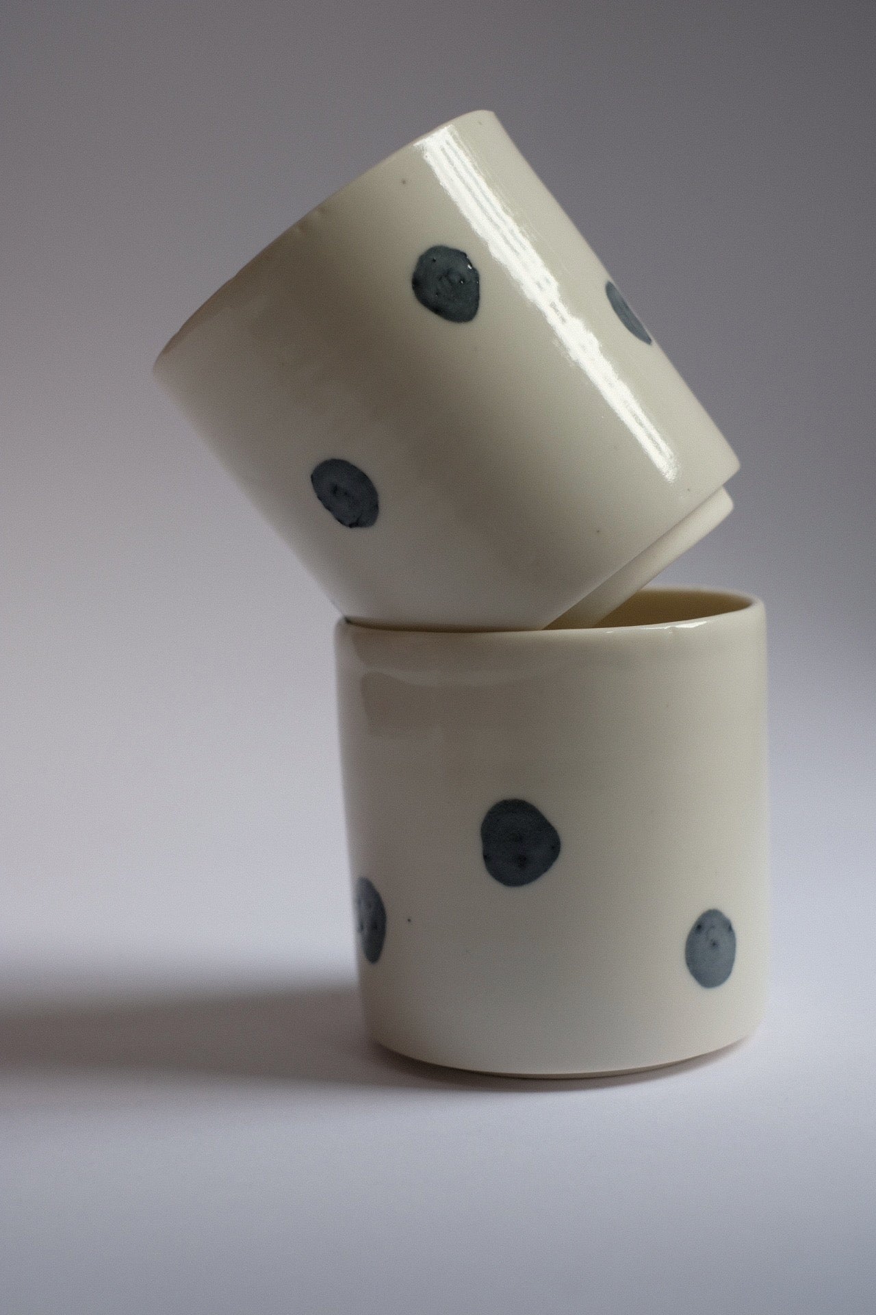 Floating Gray Dot Cup