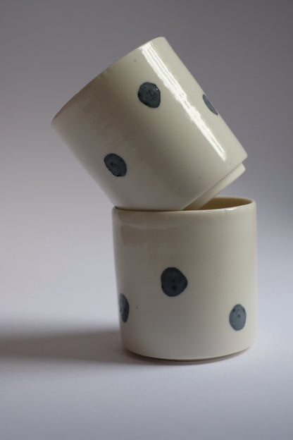 Floating Gray Dot Cup
